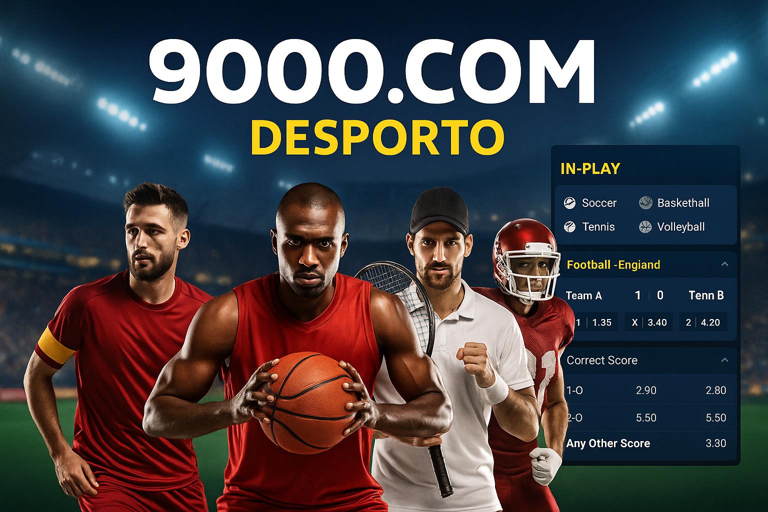 Aposte em apostas esportivas no cassino online 9000